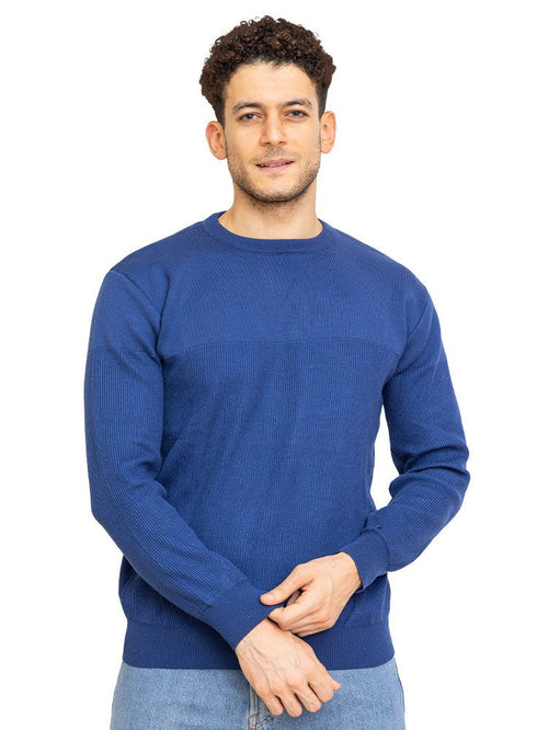 Navy - Design 0133 BS - Round Pullover - Khotwh